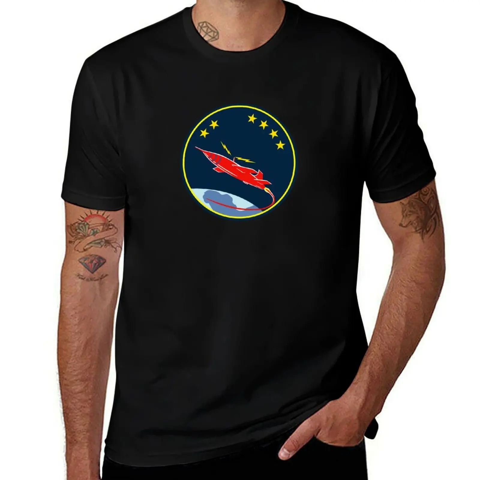 USAF - 26th Tactical Missile Squadron - Clean Style T-Shirt Basic Solid Color Short Sleeve Cotton Top T-Shirt