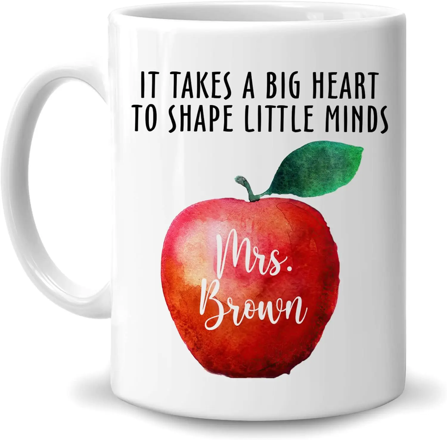 Personalized Appreciation Motivational Gifts for Teachers - Birthday Christmas Teacher's Day - It Takes A Big Heart