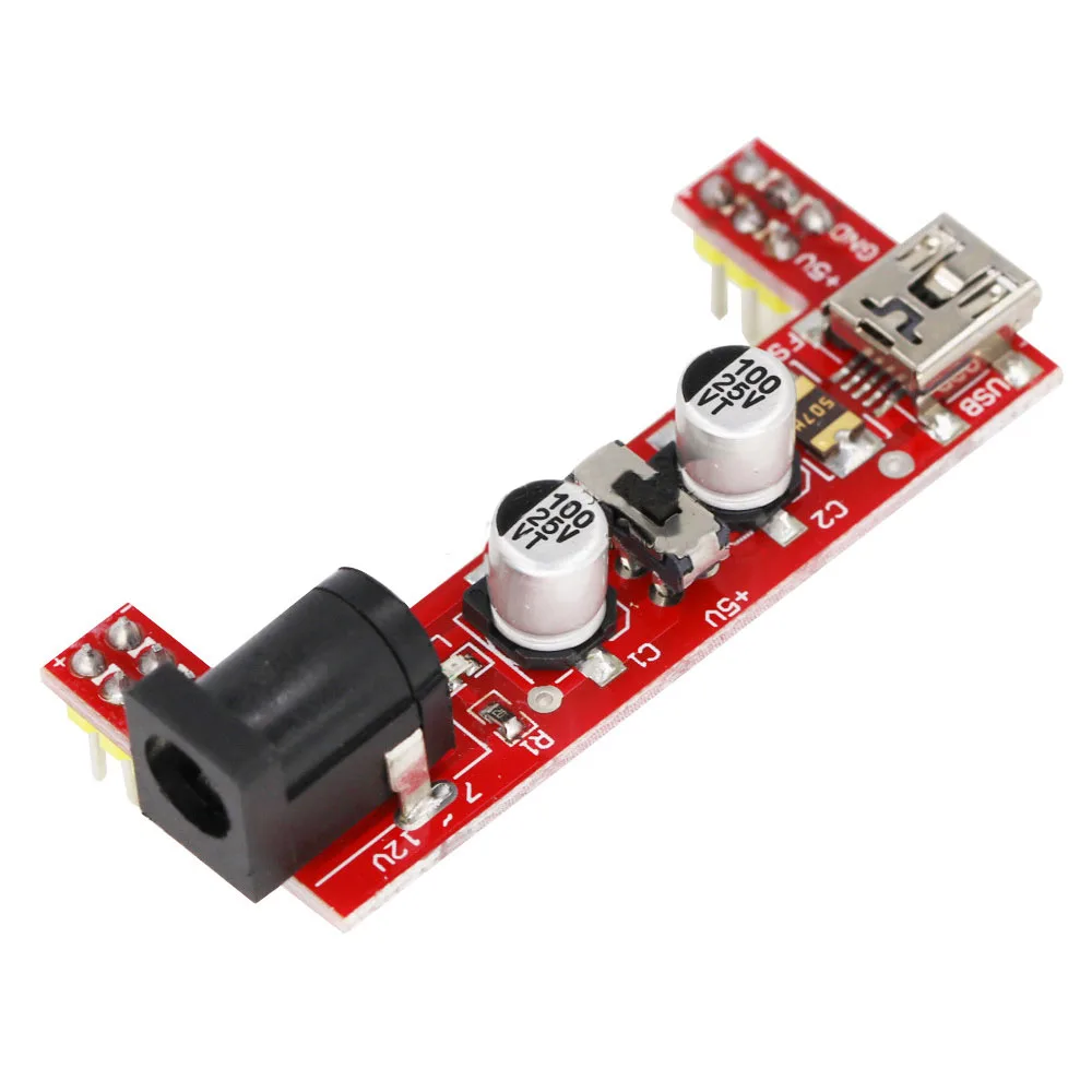 Papan Roti Modul Daya Khusus 2 Arah 5V 3.3V Merah