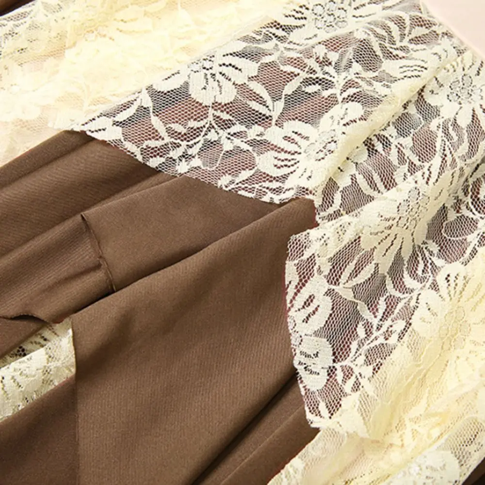 Minigonna corta per ragazze di fiore a rete Minigonna corta a vita alta multistrato con nappe Abito da torta Gonna irregolare con giunture con volant Ragazze