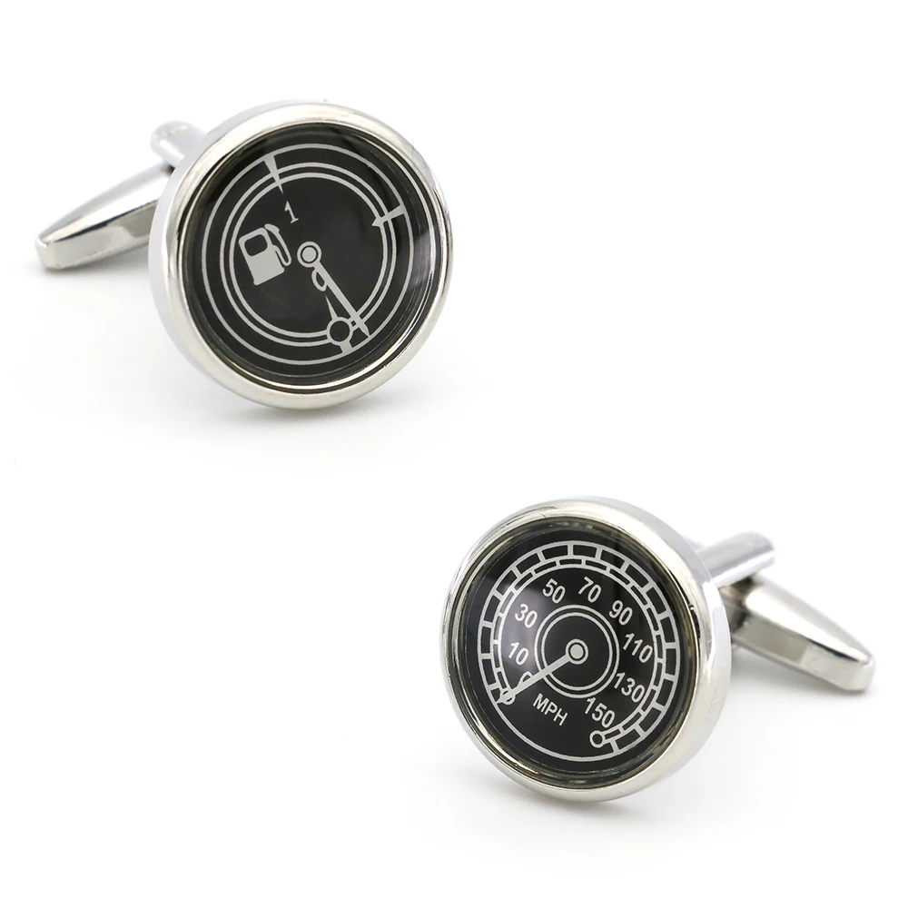 iGame Fahion Cuff Links Black Color Auto Dash Board Design Quality Brass Material Cufflinks For Men