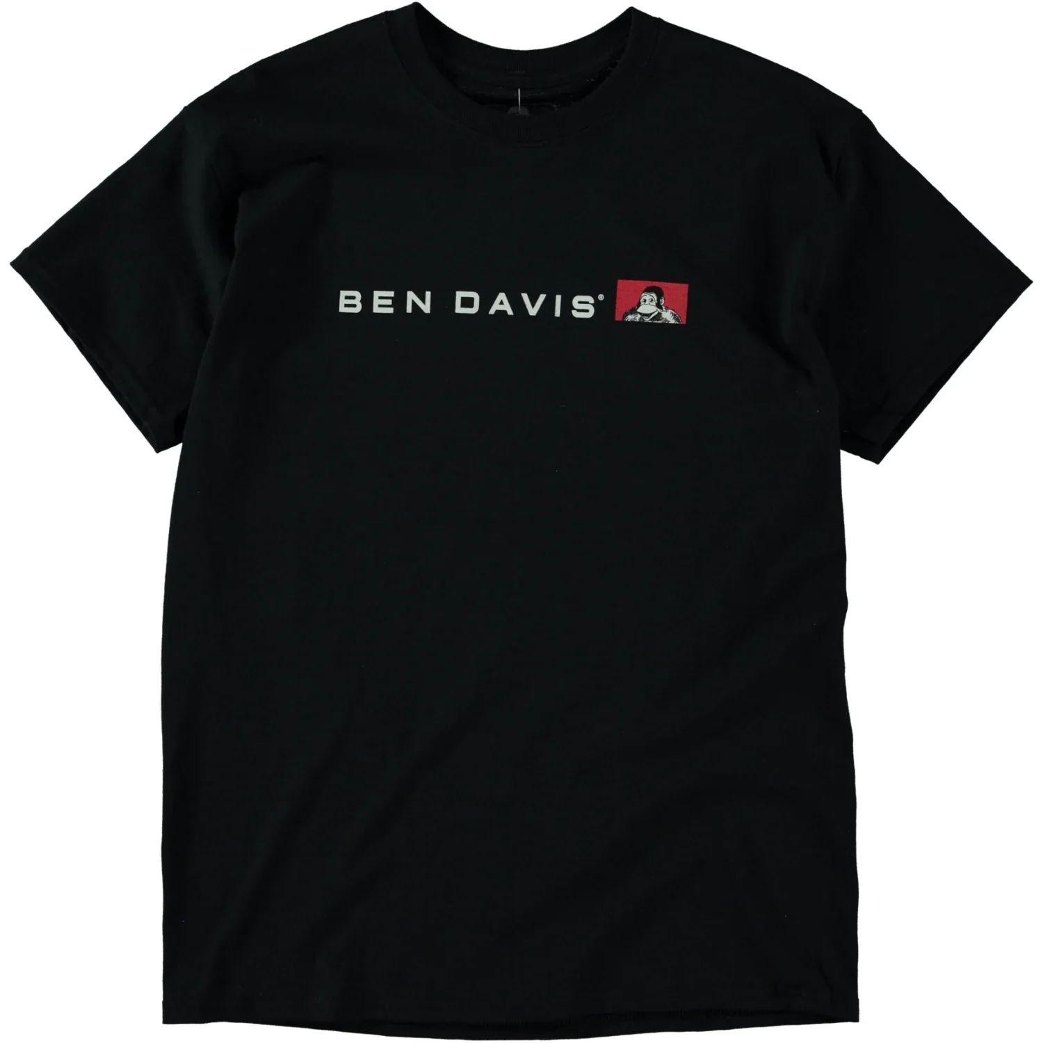 (Size S Only) Ben Davis Flat Line Logo Tee Black