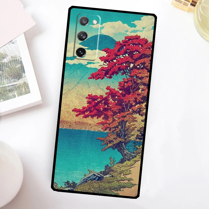 Japanese Ukiyo-e Art Funda For Samsung Galaxy S23 Ultra S22 Plus S20 S21 FE S8 S9 S10 Note 10 20 S24 Ultra Case