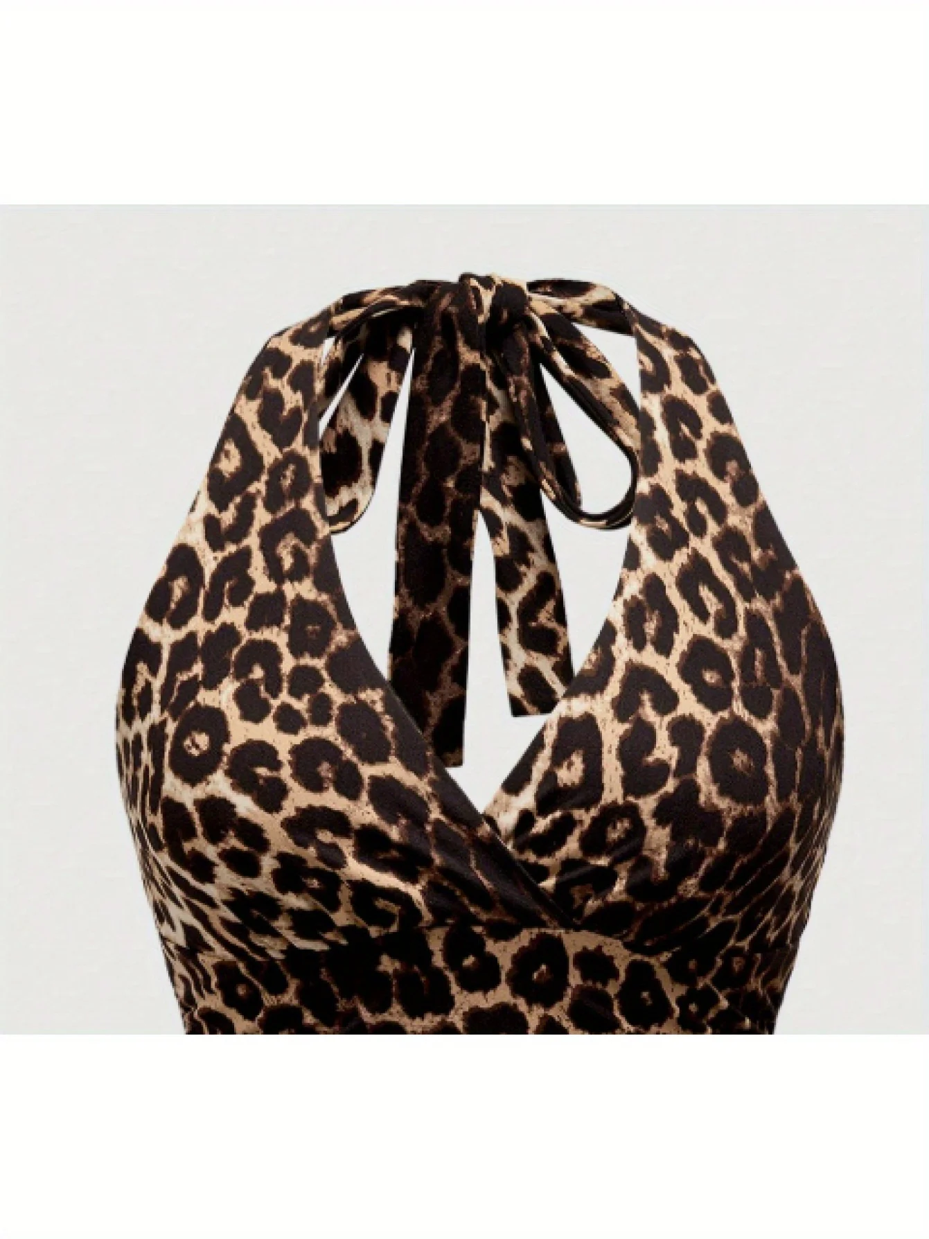 Europäische und amerikanische Frühlings-, Sommer- und Herbst-Bestseller-Leopardenmuster-Casual-Neckholder-Weste – Detail 6