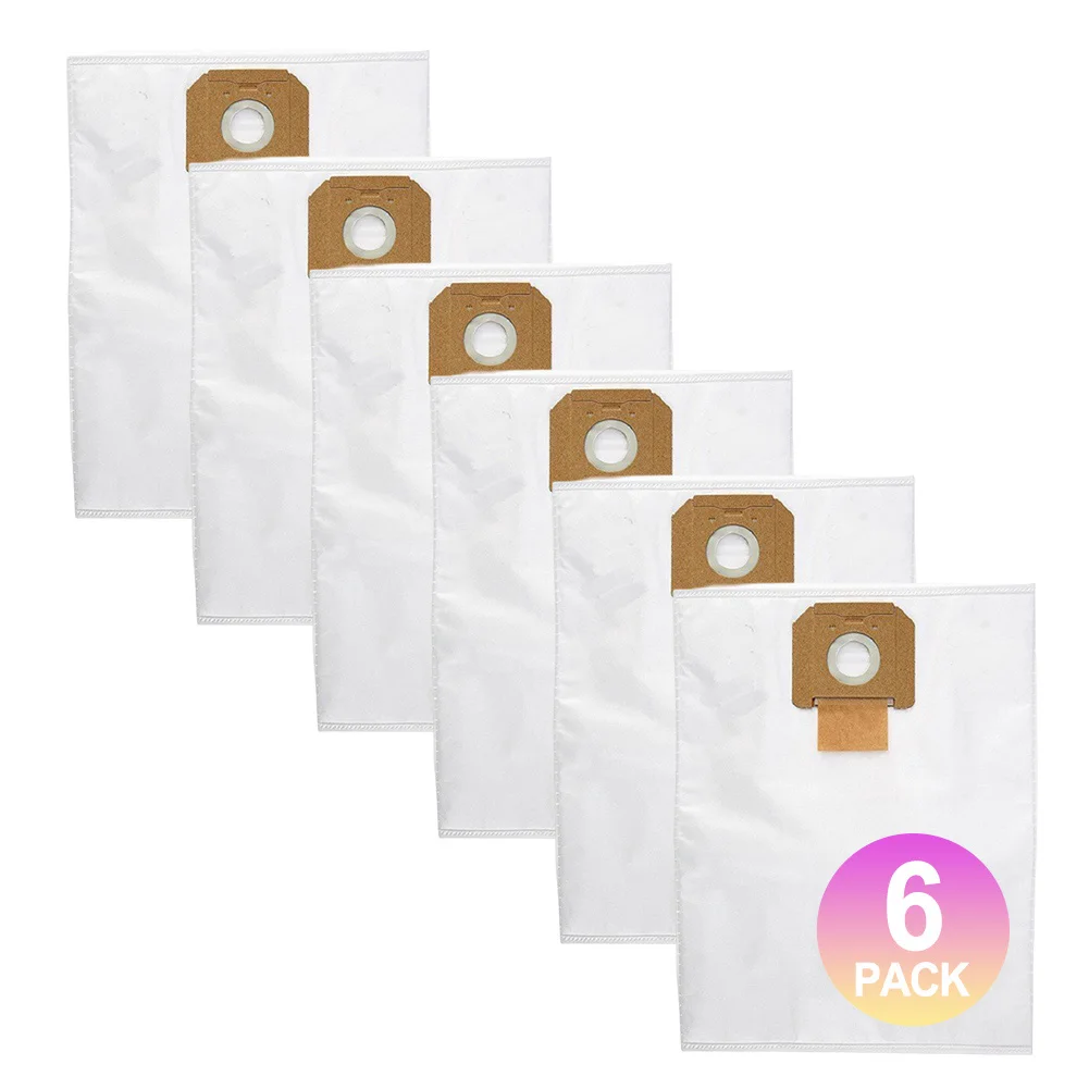 Sacs filtrants Smile pour aspirateurs, remplacement pour les aspirateurs de la série GAS 35, filtration améliorée, 6 pièces