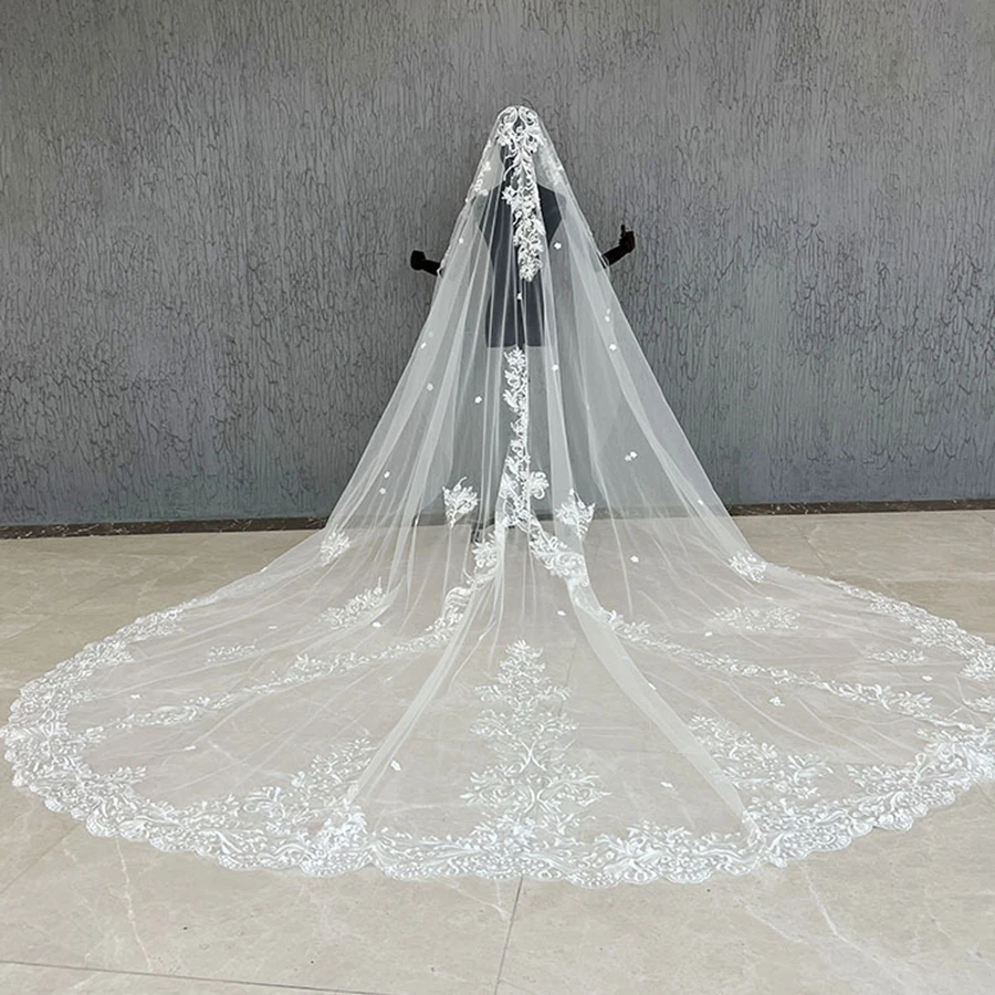 new-arrival-ivory-35-meter-cathedral-wedding-veils-lace-appliques-bride-wedding-accessories-vestidos-de-novia-bridal-veil