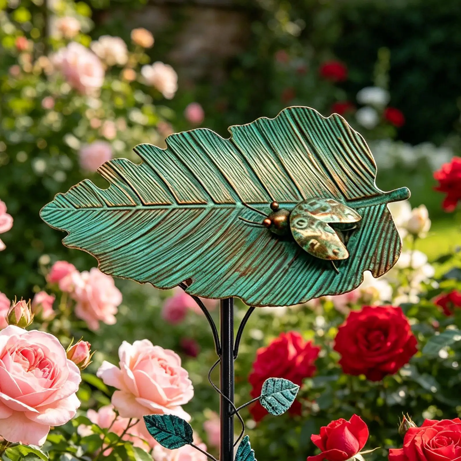 Bird Bath For Outside Decorative Bowl Feeder Birdbaths Large Bird Bath Stake For Pet Aviary Finch Monk Parrots Home Garden view 3