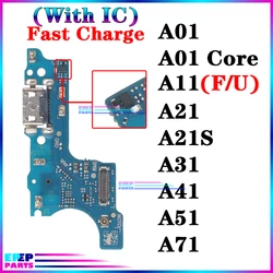 Usb Dock Charger Port for Samsung Galaxy A51 A71 A01 Core A11 A21 A21S A31 A41 Charging Board Module