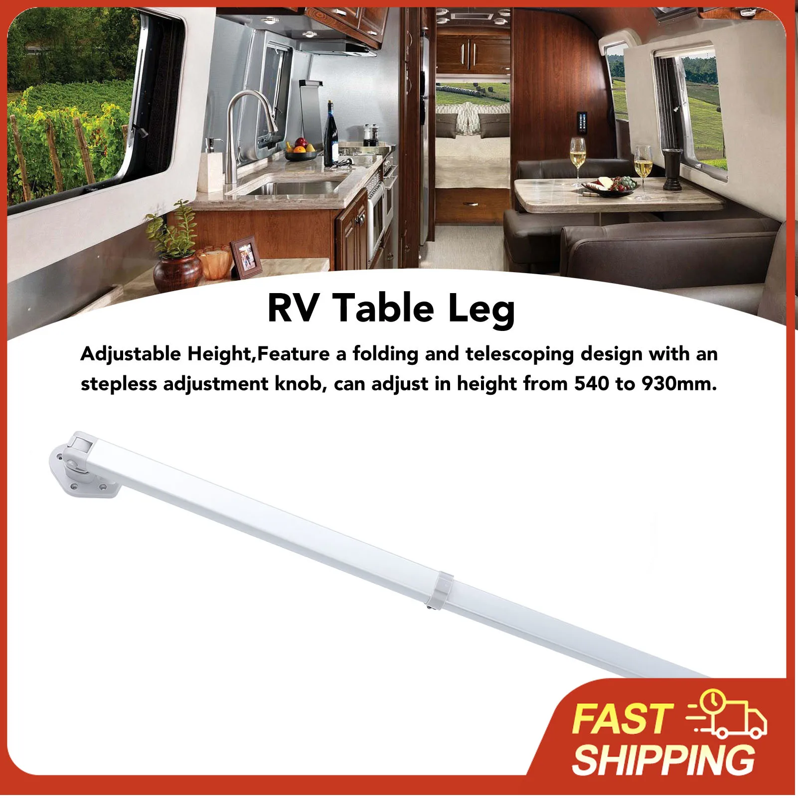

Регулируемая складная ножка для стола для автодома 540-930 мм, телескопическая опора из алюминиевого сплава для кухни кемпера, лодки, яхты, мебели для самостоятельной сборки