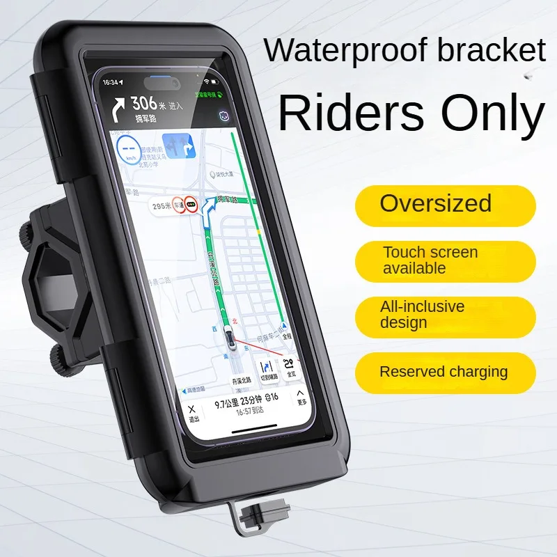 

Motorcycle Bicycle Mobile Phone Holder Waterproof Case Holder Case with Touch Screen Rainy Day Special Universal Smartphone