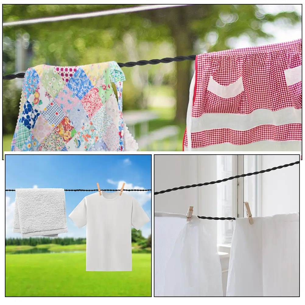 2Pcs Stretchable Travel Clothesline Compact Lightweight Camping Clothesline Rope for Outdoor Picnic Hiking Drying Clothes