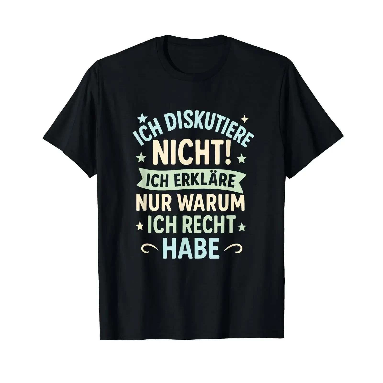 T Shirt with German Text Ich Diskutiere Nicht Erkläre Nur Warum Discus vintage Washed fashion Casual Stylish Stretched Unisex