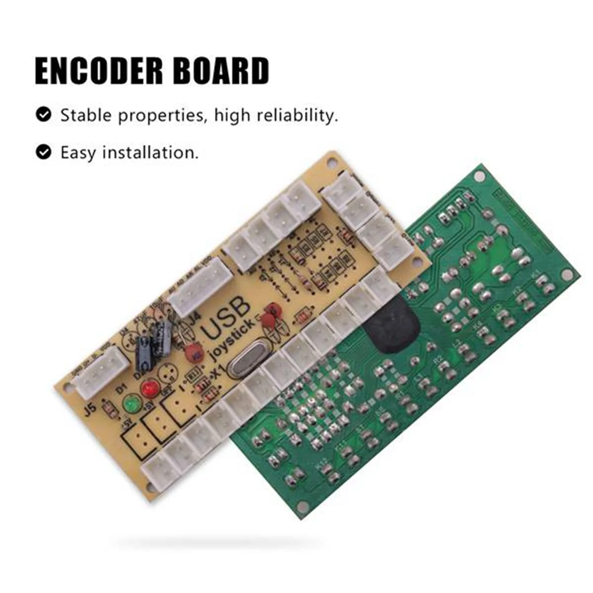 N-ABGQ صفر تأخير ممر لتقوم بها بنفسك ممر USB التشفير إلى عصا التحكم للكمبيوتر/PS3/Raspberry Pi/Android مع عصا التحكم SANWA 4.8 مللي متر زر #4