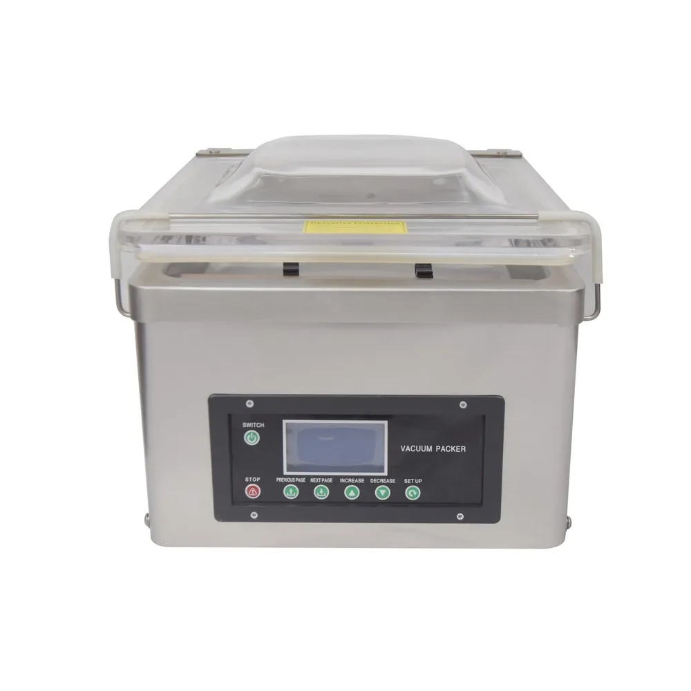 DUOQI DQVC-260E Digital Panel Vacuum Packing Machine Stainless Steel 304 Single Chamber Industrial Pump Food Sealer