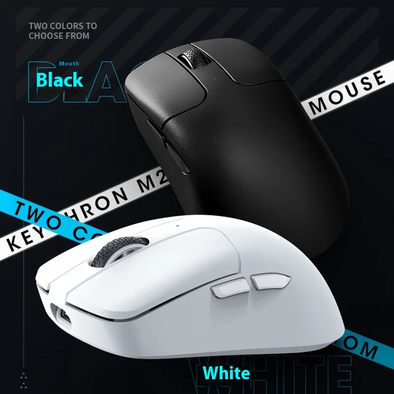 

Keychron M2 Mini Tri-Mode Bluetooth Беспроводная мышь Проводная компьютерная офисная киберспортивная игра 50 г Легкая Paw3395 с низкой задержкой