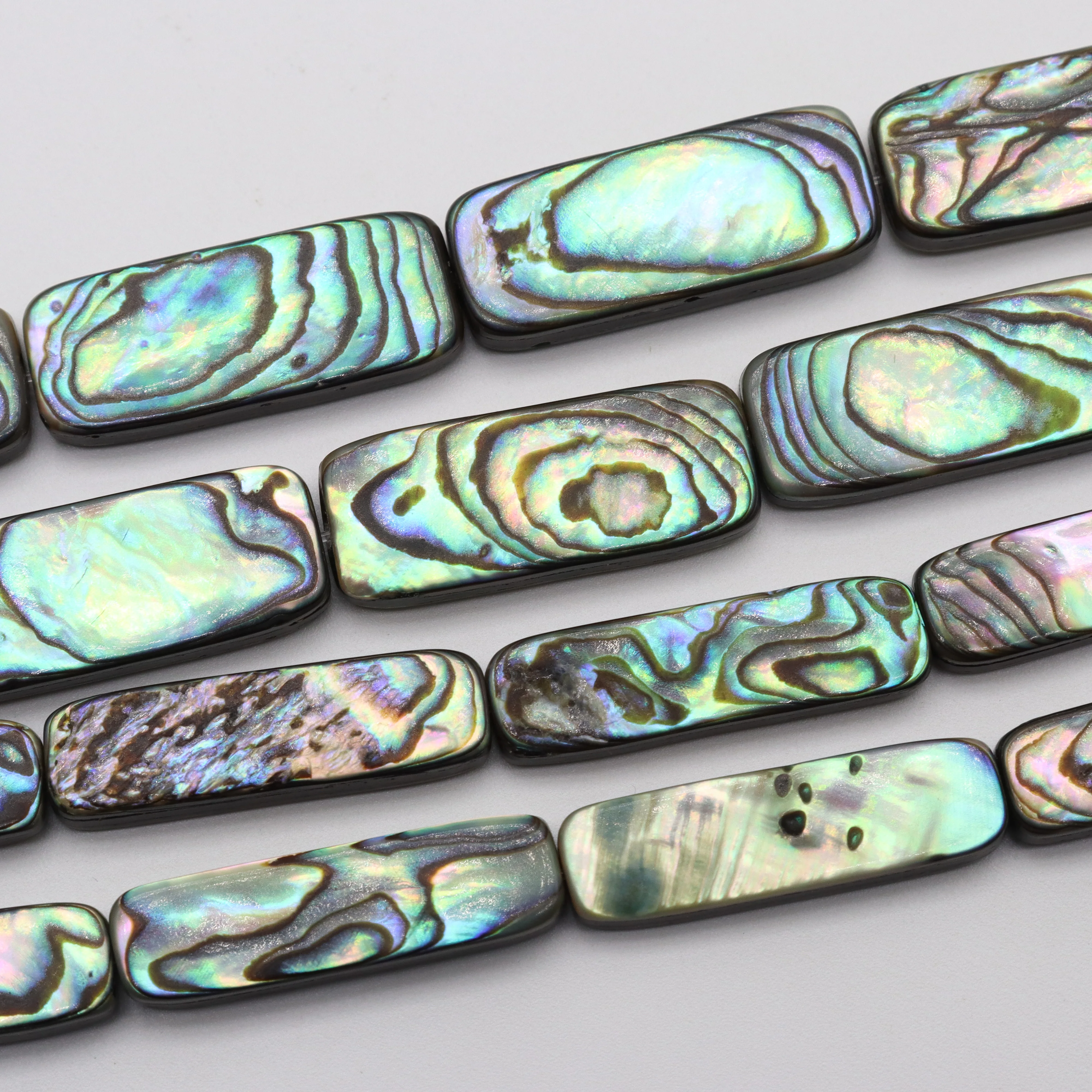 Natural Abalone Shape Shell Mother Of Pearl Loose Spacer Beads For Jewelry Making DIY Bracelet Necklace Accessories