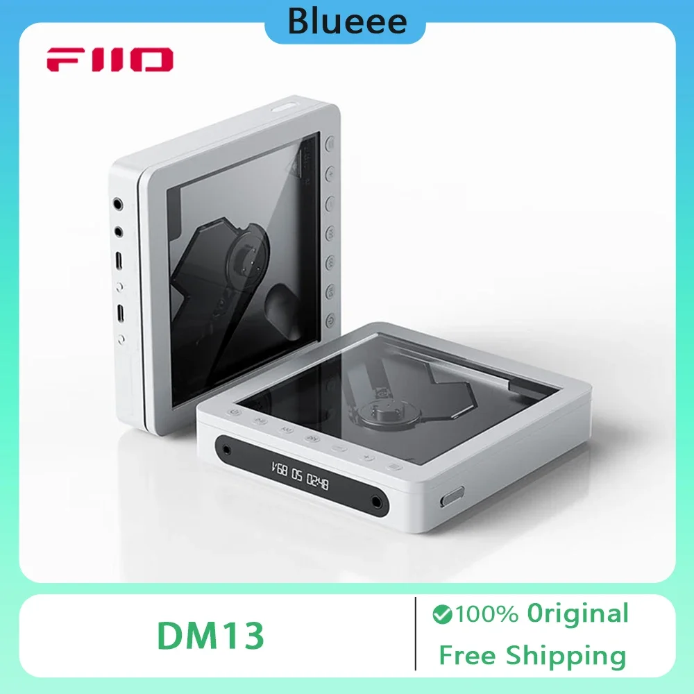 Fiio DM13 Portable Cd Player Bluetooth HiFi Player Multifunctional Custom Stereo with Long-Lasting Battery Supports USB Ripping