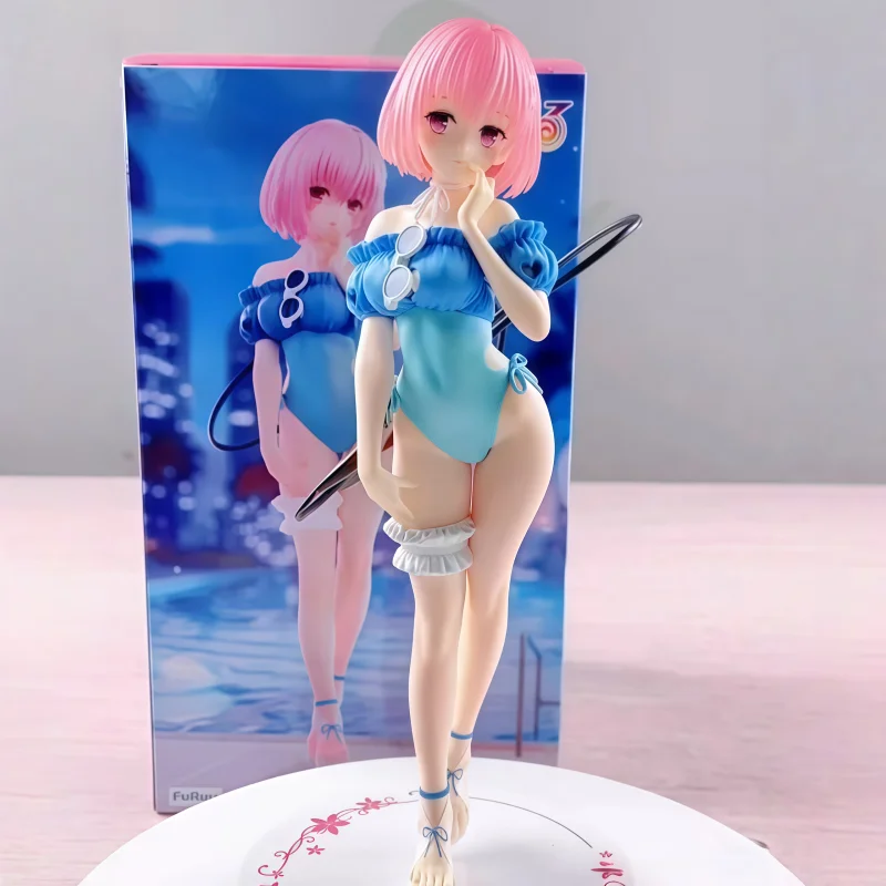 

In Stock Furyu Anime Figure Momo Belia Deviluke To Love Ru Darkness Swimsuit Collectible Pvc Model Desktop Display Decoration