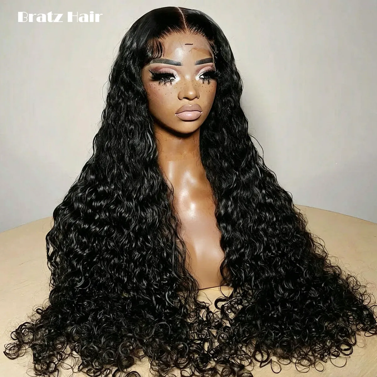 

400 Density 13x4 13x6 360 HD Lace Front Wigs Natural Black Water Wave Glueless Wig 100% Human Hair Ready to Wear Wigs for Woman