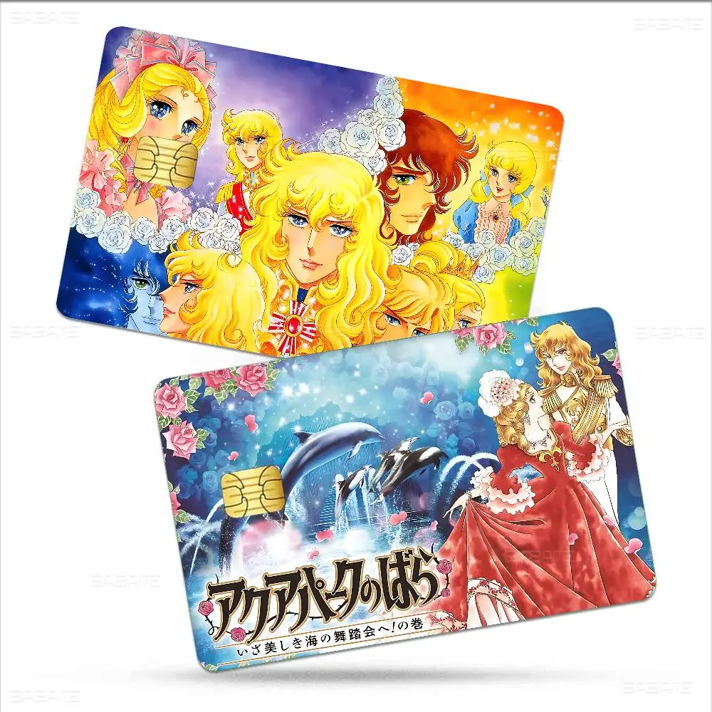 Classic Historical Anime T-The R-Rose O-Of V-Versailles 2026 Anime Cartoon Skin Stickers Film Tape Case for Big Credit Debit