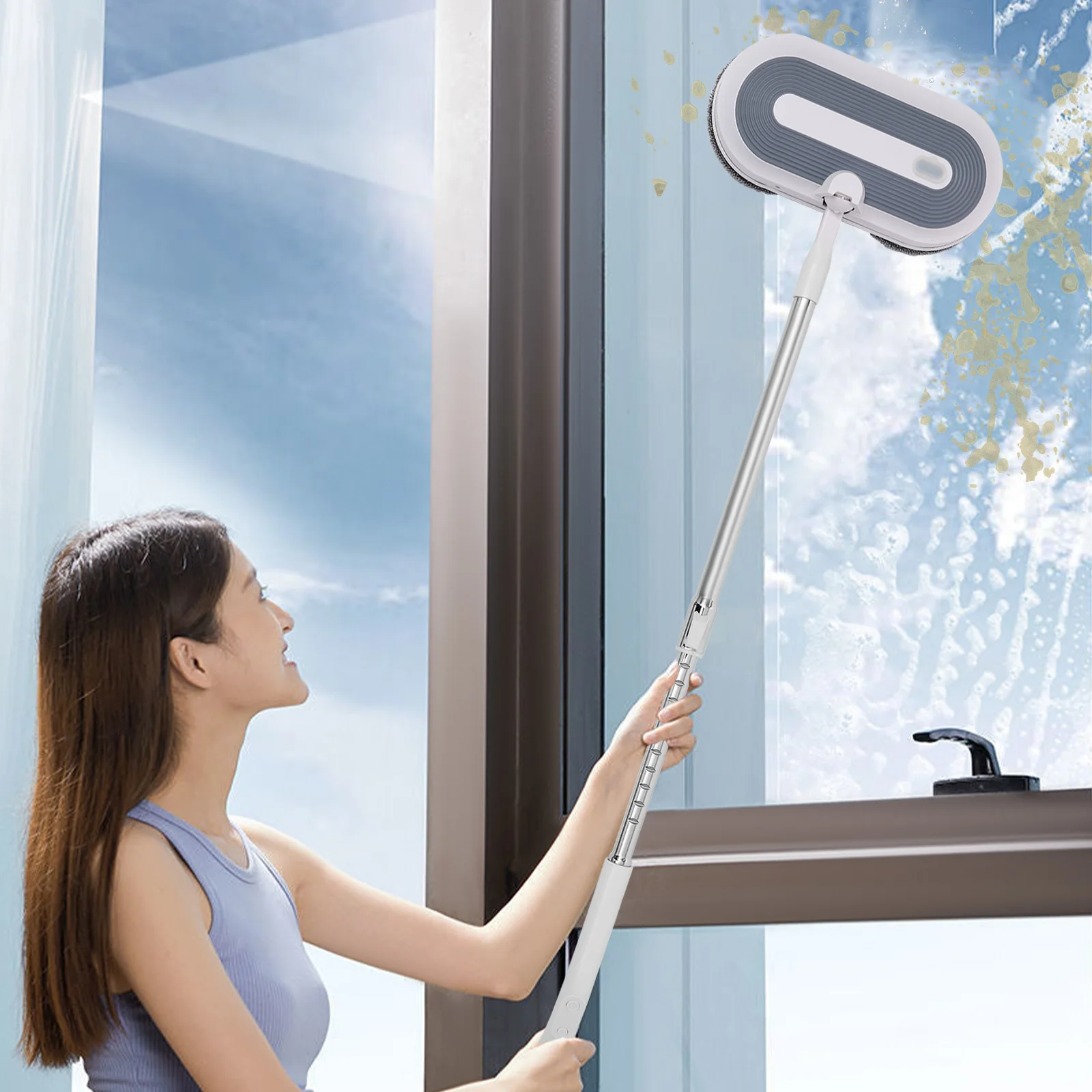 

Беспроводная электрическая мойка пола, 30 Вт, беспроводная швабра, электрическая швабра с распылителем