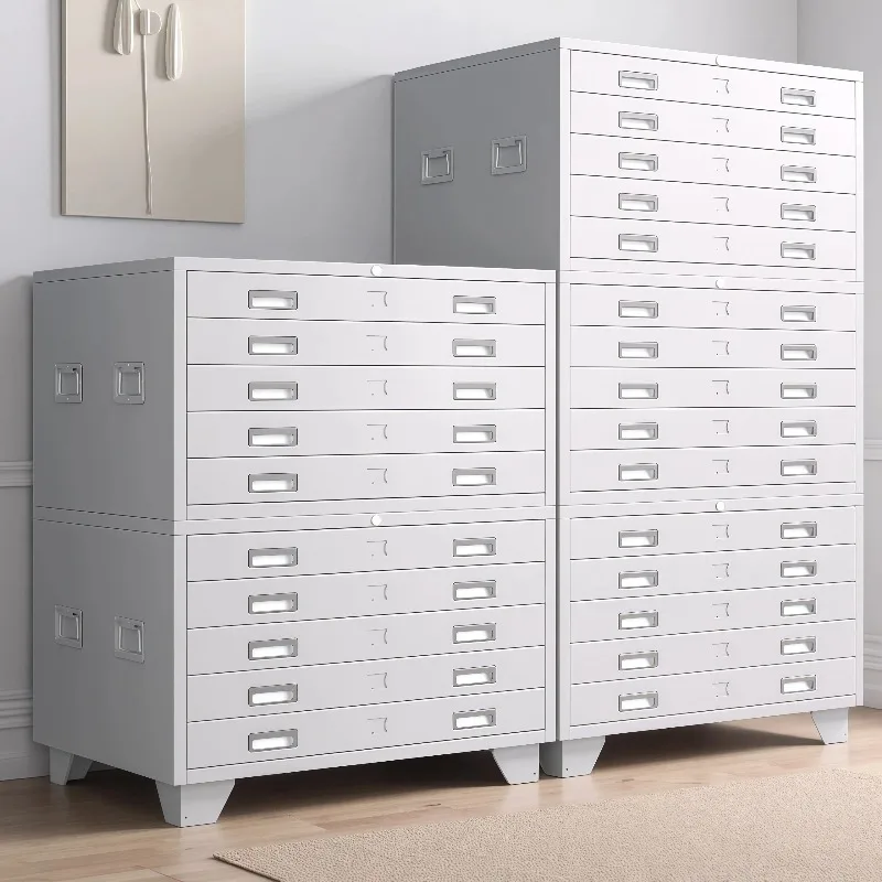 Engineering drawing cabinet Bottom drawing File cabinet All-steel drawer storage Data cabinet Calligraphy and painting collectio
