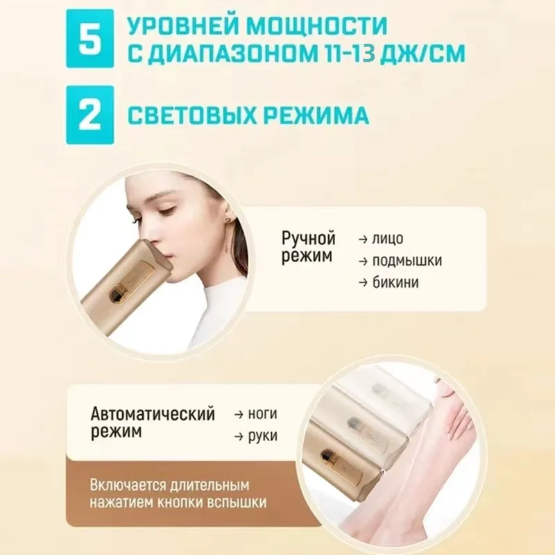 IPL Hair Removal  Ice Cooling Laser Epilator Women Depilatory Permanent Painless Photoepilator Bikini Depilation