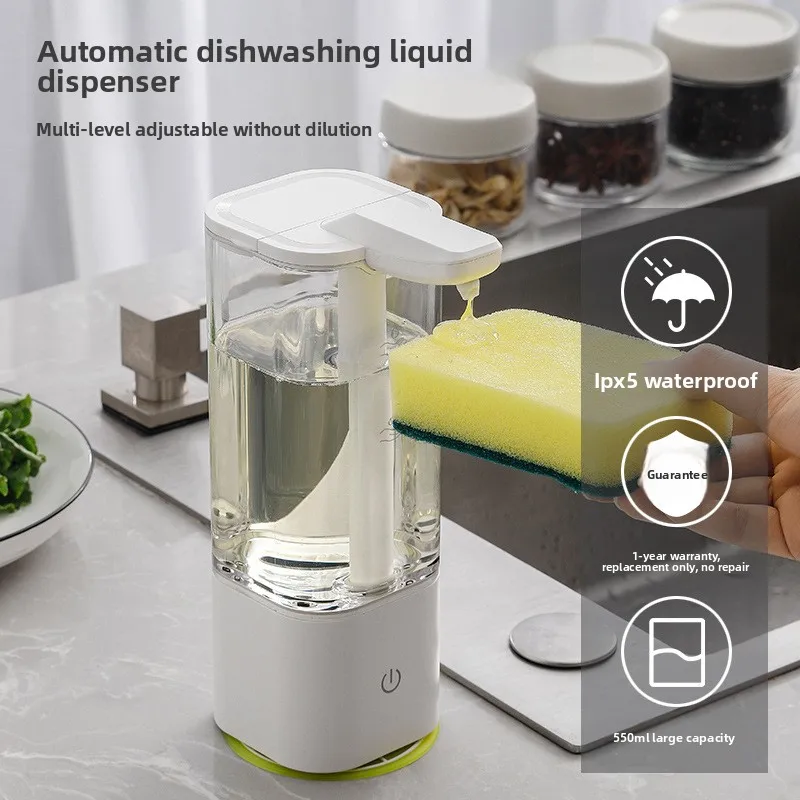 2025 New Automatic Dishwashing Liquid Machine with Smart Sensor Electric Soap Dispenser