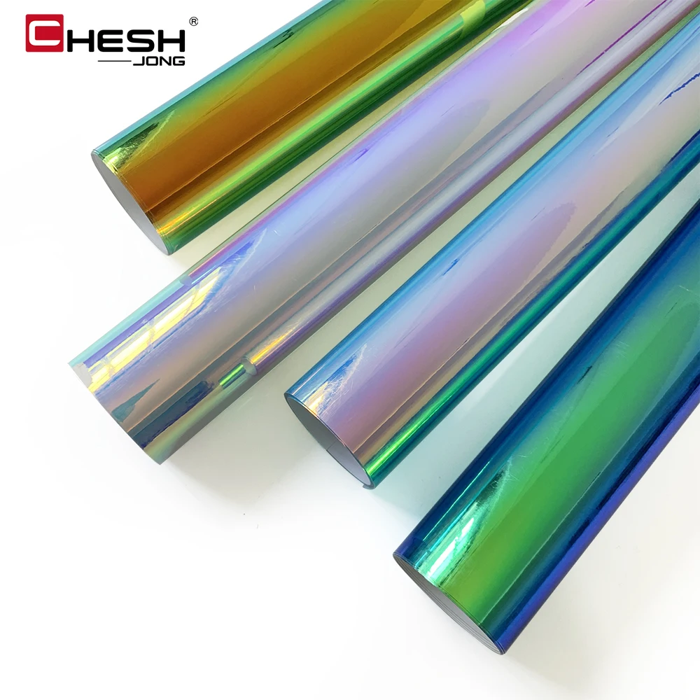 135cm Car Rainbow Film Auto Body Color Change Protection Universal Holographic Sticker Automotive Motorcycle Wrapping Stickers