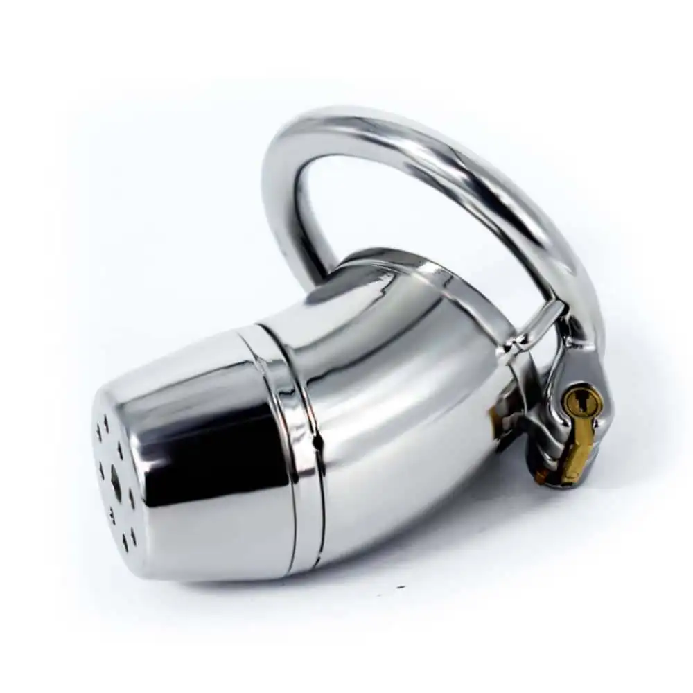 SXM Breathable Stainless Steel Chastity Cage & Penis Restrainer For Men 정조대 BDSM Virginity Lock Ring Sex Toy