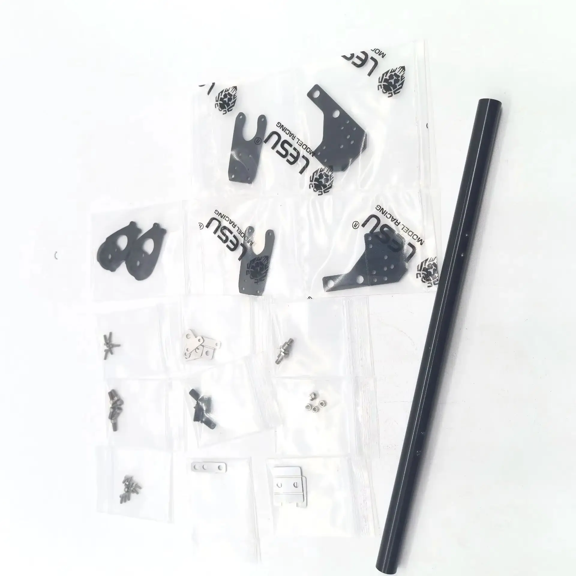 Barra de parachoques trasero de metal H-1306 para camión volquete RC Tamiya 1/14, para Scania 770S Actros Volvo MAN LESU, piezas de remolque de camión