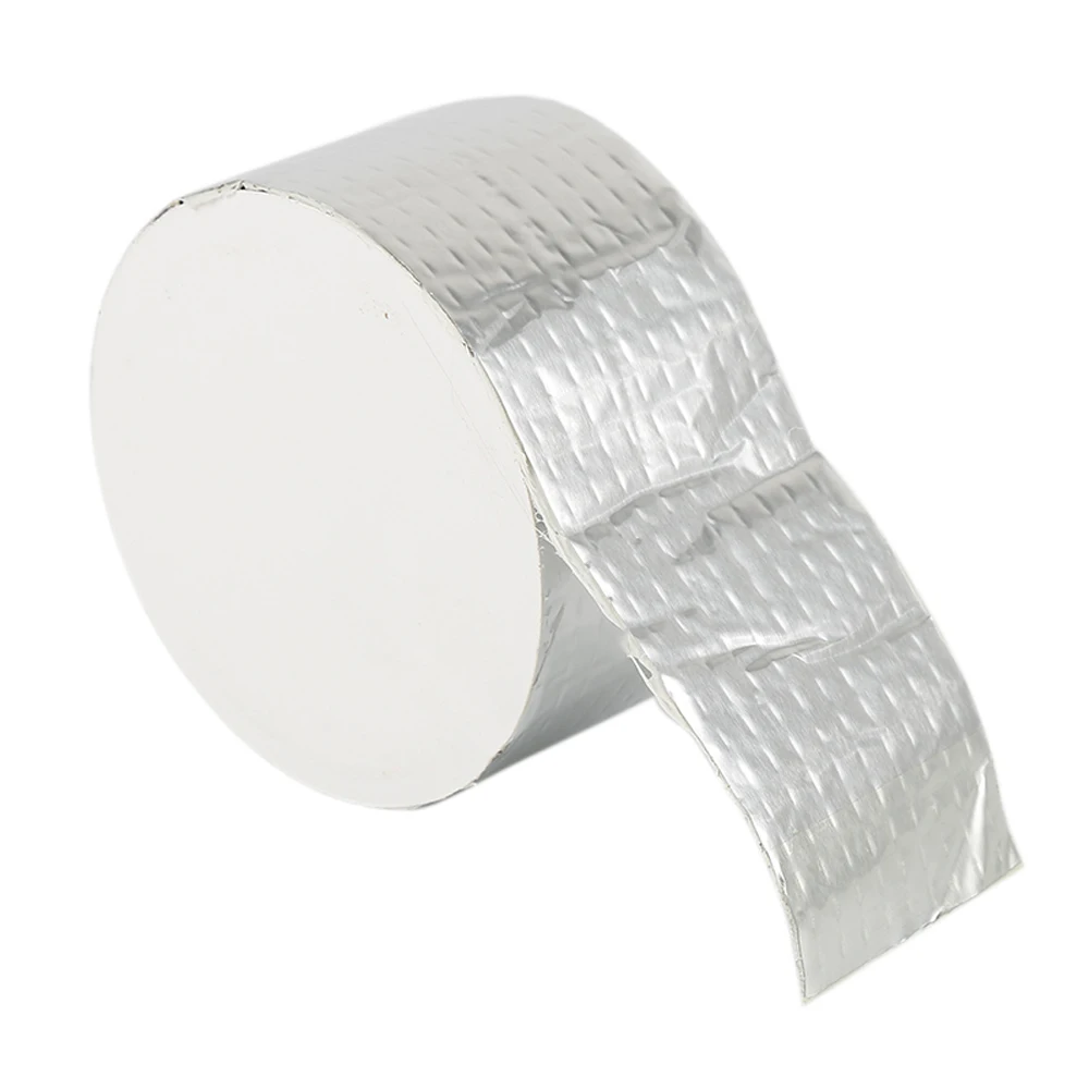 Aluminum Foil Butyl Rubber Tape High Temperatures Super Strong Adhesive Waterproof for Roof Pipe Repair Home Renovation Tools