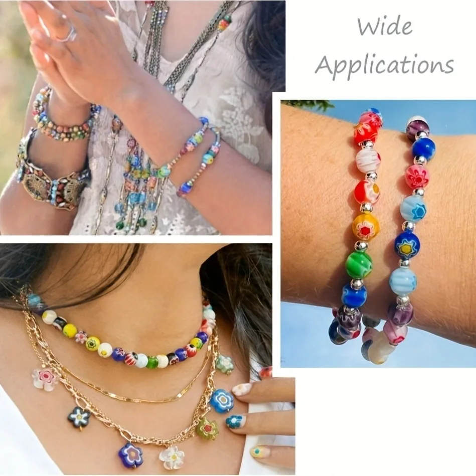 100pcs of 6mm round crystal glass beads, suitable for DIY necklace, braceletjewelry making. The best choice for  birthday gifts.