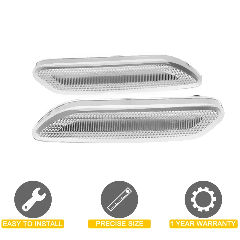 Conjunto de lámpara de marcador lateral LED dinámico de lente transparente de 12V para Mini Cooper R60 R61 2012-2017, luz intermitente secuencial