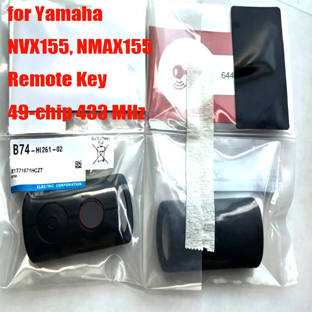 Smart Remote Key Fob Shell  PCB Board for Yamaha NVX155 NMAX155 Motorcycle Replacement Immobilizer Key