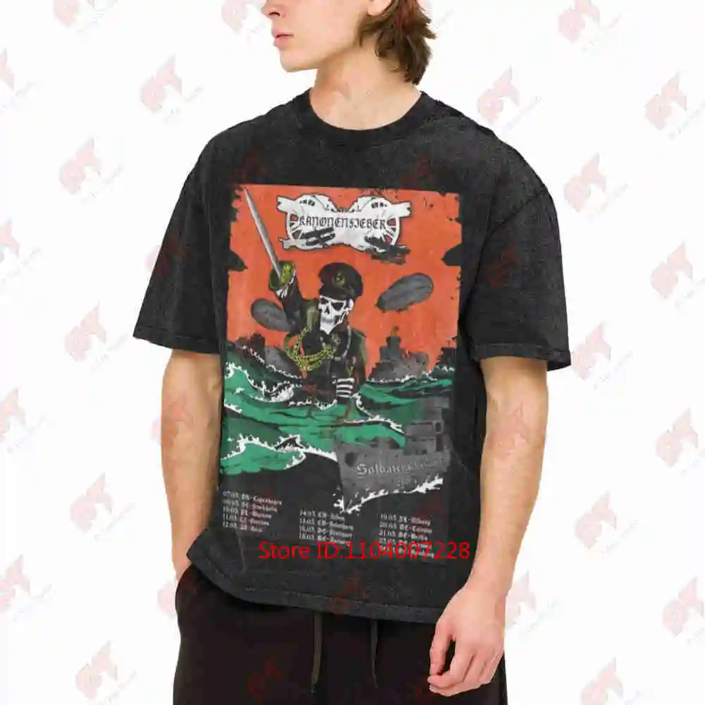 Cannon Fever Soldiers Fates Tour 2026 Vintage Washed Tee Pure Cotton T-Shirt
