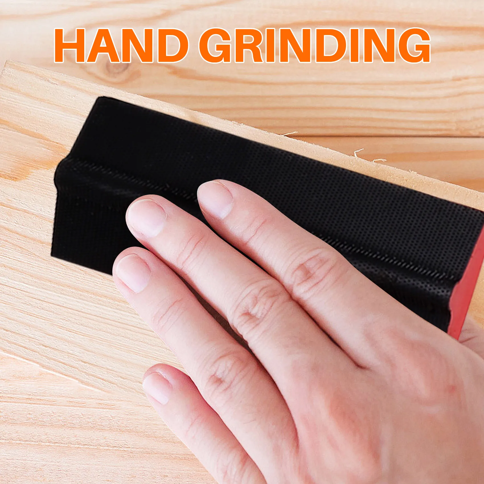 FAAJ-ハンドサンディングブロック 16 個、輪郭サンディングパッドキット、フック&ループ研磨サンディングパッド、木製家具のサンディング用