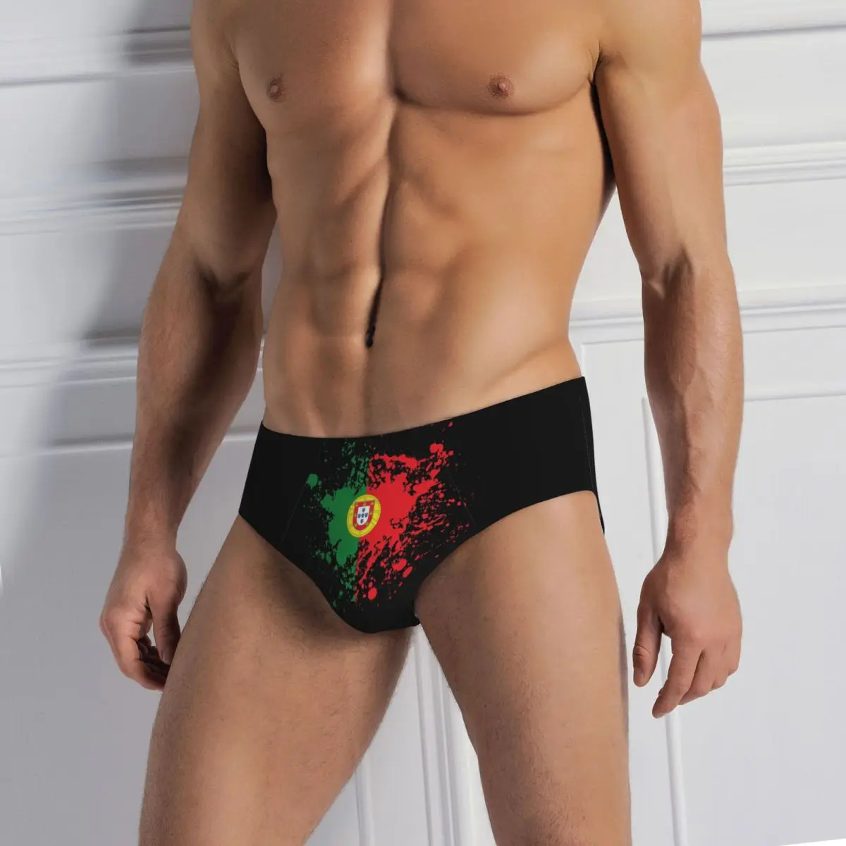 

Flag Of Portugal Men Triangle Panties Boxer Underpants Short Underwear for Homme Man Boyfriend Gift