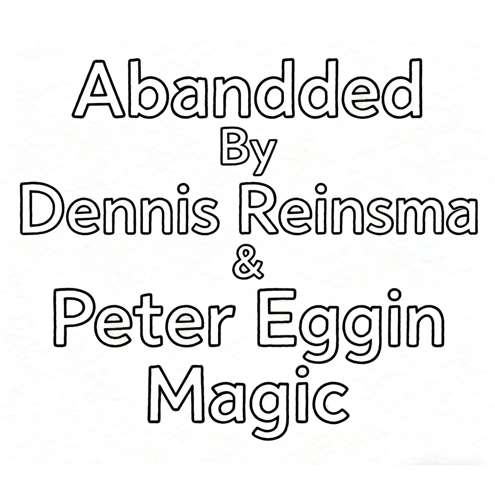 

Abandoned By Dennis Reinsma & Peter Eggin Magic Professional Close-up Illusion Gimmicks for Magicians Card Props