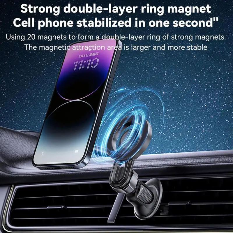 

Car Vent Phone Mount Magnet Magnetic Air Vent Phone Holder Stand Adjustable 360 Degree Rotatable Cell Phone Holder Car Magnetic