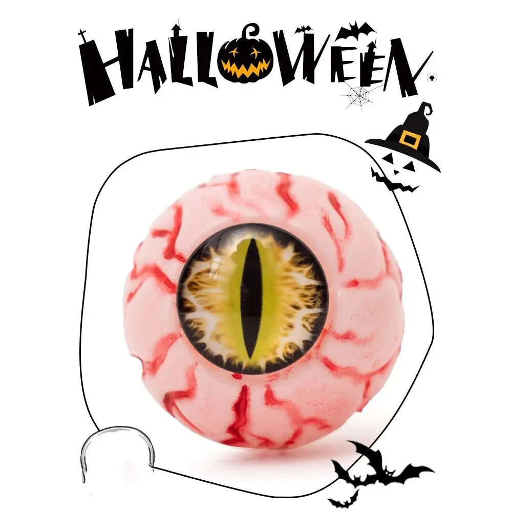 

10pcs Costume Accessory 5cm Halloween Eyeballs Realistic Simulation Red Bloodline Eye Plastic Halloween Fake Balls Halloween