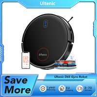 Ultenic D6S Gyro Robot Vacuum Cleaner 3-in-1 Sweep Vacuum Mop, 3KSuction, 4 Cleaning Modes, 2600mAh Battery, 120min Working Time