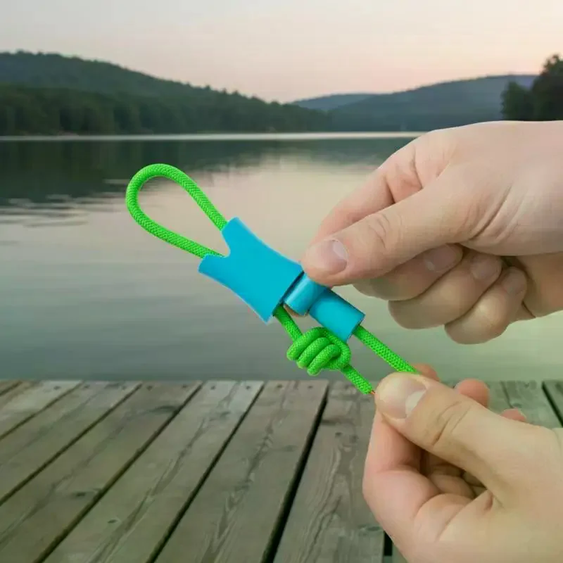 20Sets Fishing Connector Self Locking Rod Knotless Tip Clip Line Guard Secure Grip Time Saving Locking Use For Fishing Rod
