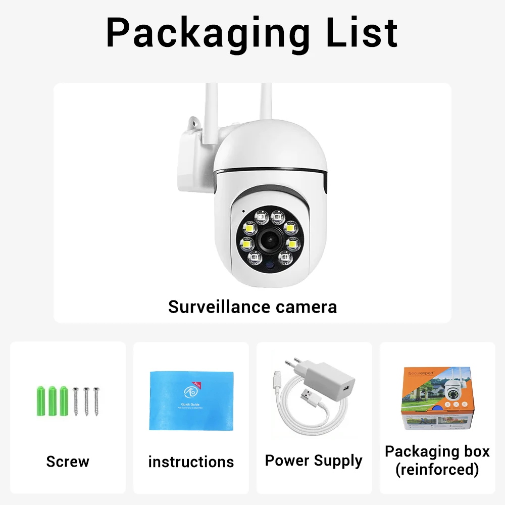 2.4G 8MP Kameras WLAN-Videoüberwachung IP-Innensicherheitsmonitor 5.0X Zoom Drahtloser Haus-Alarm mit Tracking-Funktion O-Kam Pro – Detail 3