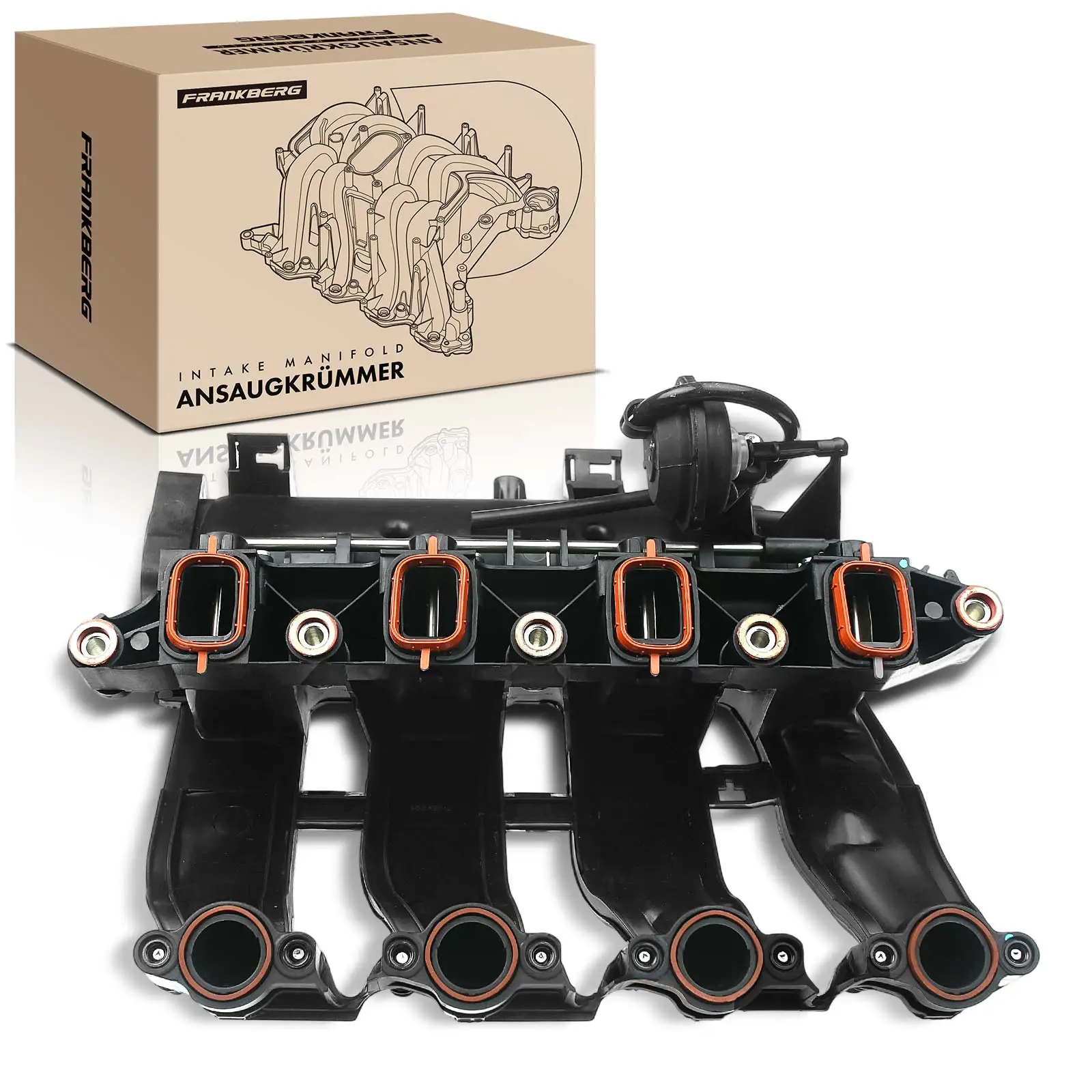Frankberg 1x Inlaatspruitstuk module motorruimte voor BMW E87 E88 E82 E46 E39 E90 E91 E93 E60 E61 E83 11617795393 11617800579