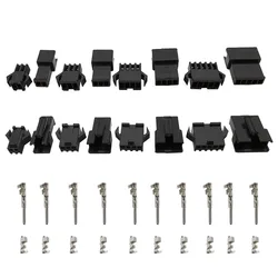 10Sets JST SM Connector Plug Pitch 2.54MM Female and Male Housing + Terminals SM-2P SM-2R JST SM2.54 2/3/4/5/6Pin