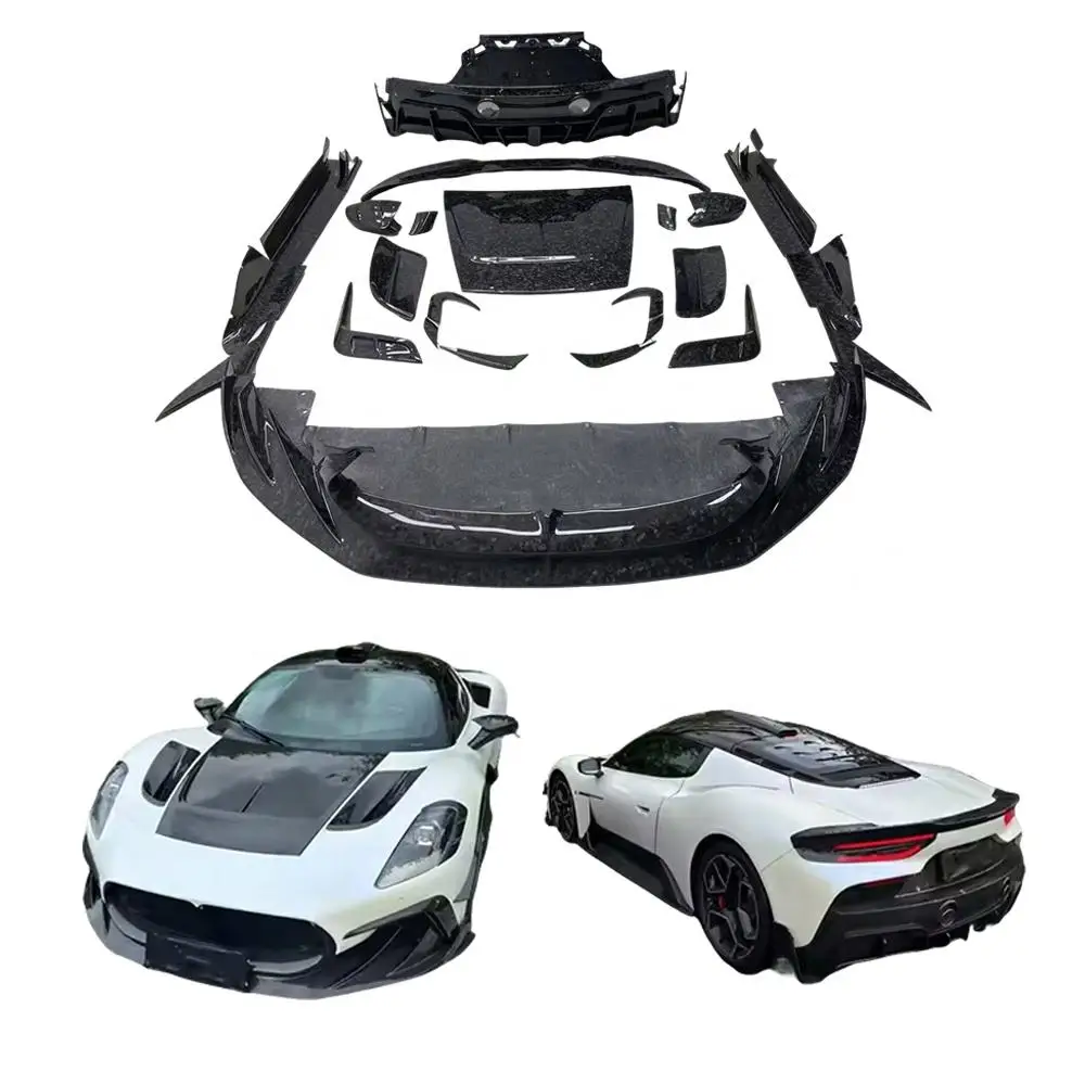 Classic Car Restomod Body KitsHigh Quality Msy Style Dry Carbon Fiber Bodykit For MC20 Front Lip Side Skirts Diffuser Spoiler B
