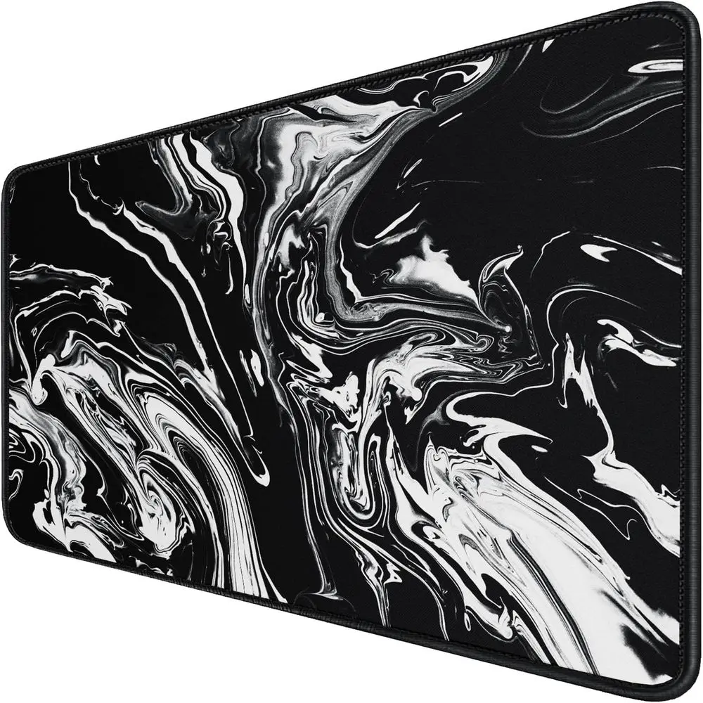 Extra-Large Gaming Mouse Pad with Stitched Edges, 47.3 x 23.6, Durable Non-Slip Rubber Base, Waterproof Keyboard Mat for Gamers