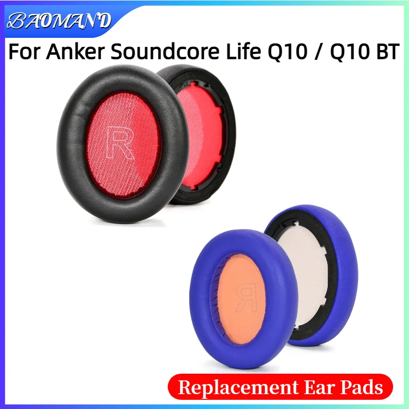 

Ear Pads For Anker Soundcore Life Q10 / Q10 BT Headphone Replacement Leather Pads High Quality Foam Pads