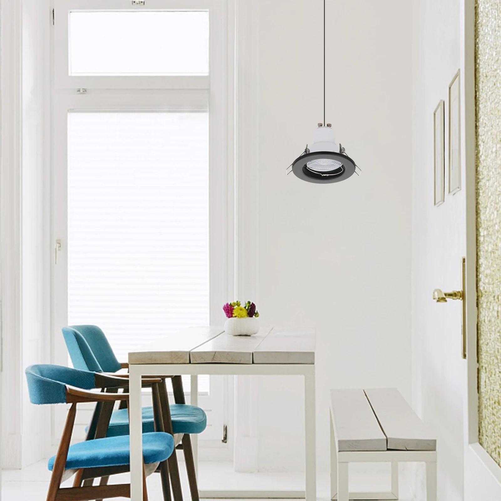 

10pcs Spotlight Frame Metal Lampshade Bracket Ch Support Halogen Shell Decorative Home Lighting Fixture